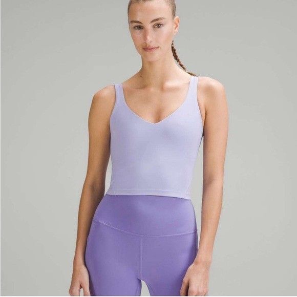 Lululemon Align Tank Top Women's SIZE 6 Lavender Purple Wide Band Wireless - Picture 1 of 7